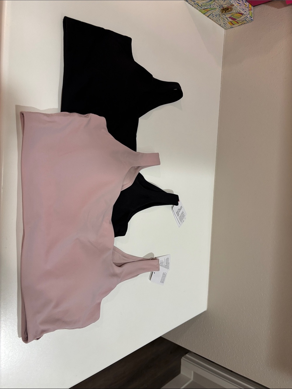 NWT L/XL lululemon Bend This scoop/square neck bra set of 2